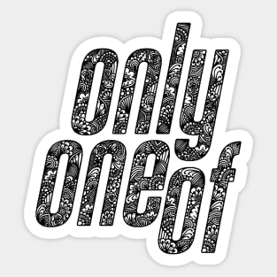 OnlyOneOf Zentangle Logo Sticker